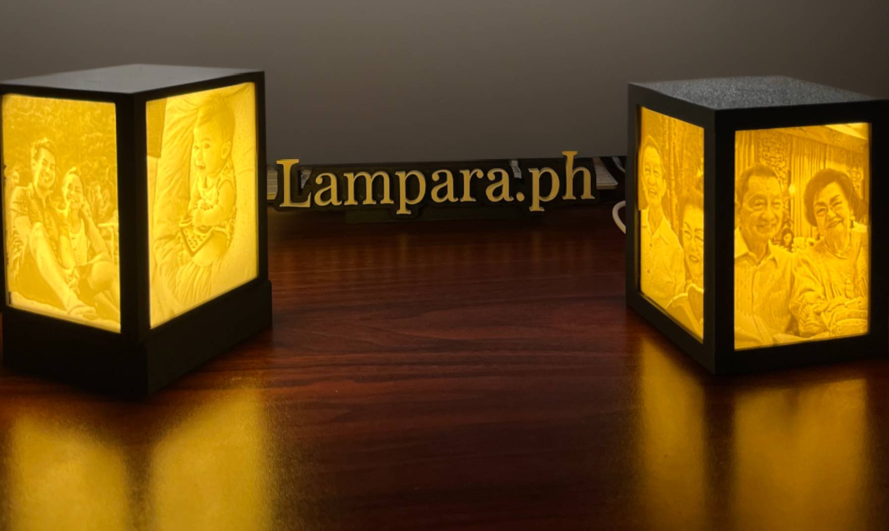 Lithophane Lamp Lit