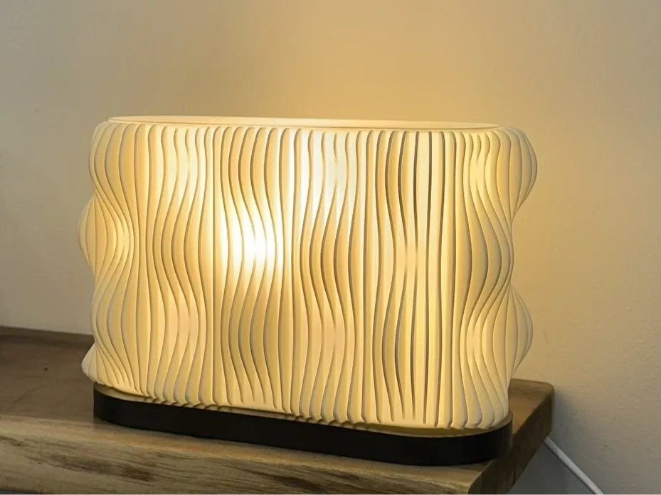 Modern Minimal Wave Lamp
